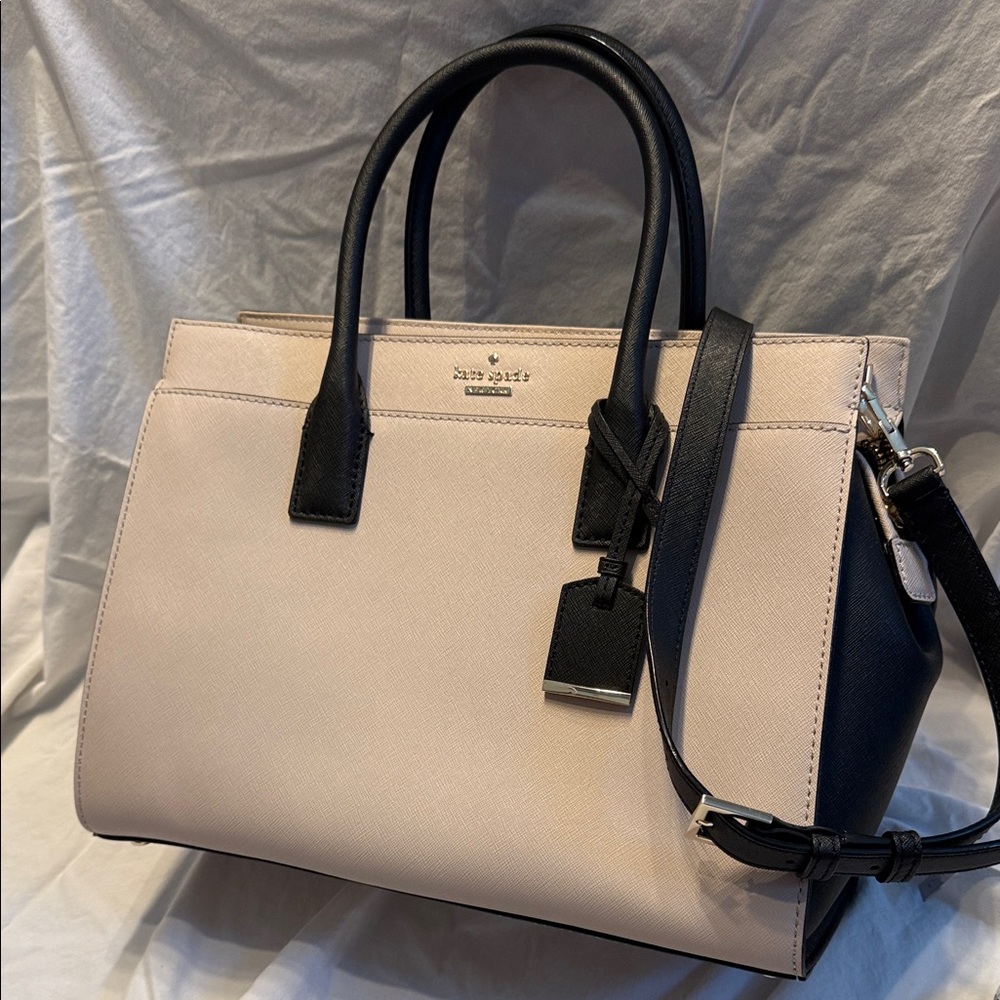 Kate Spade Black and Tan Satchel